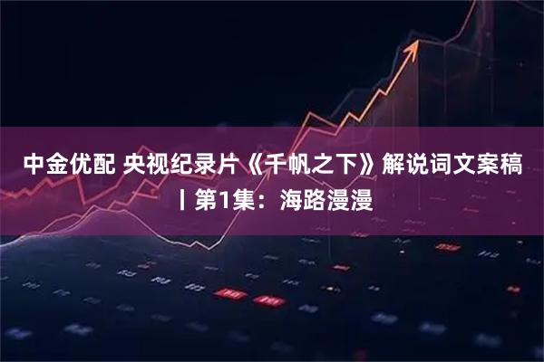 中金优配 央视纪录片《千帆之下》解说词文案稿丨第1集：海路漫漫