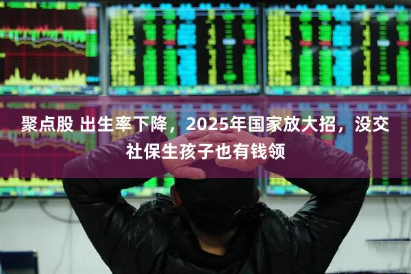 聚点股 出生率下降，2025年国家放大招，没交社保生孩子也有钱领