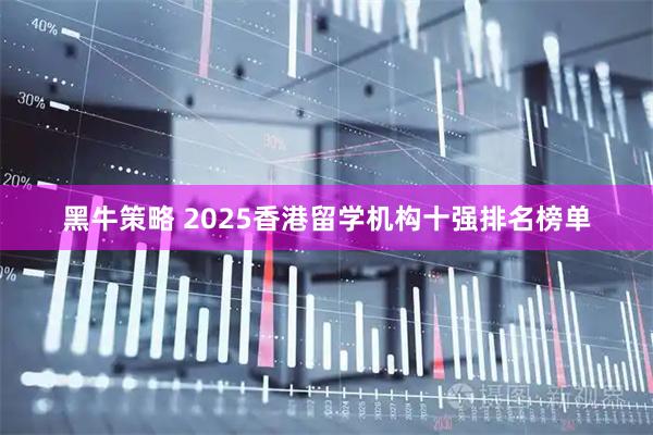 黑牛策略 2025香港留学机构十强排名榜单